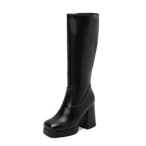 Black 90s style chunky boots